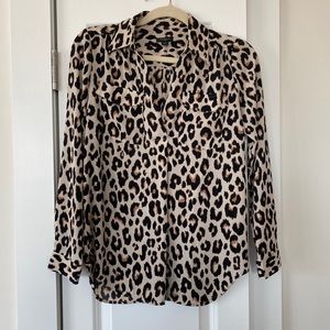 Cheetah Print Blouse